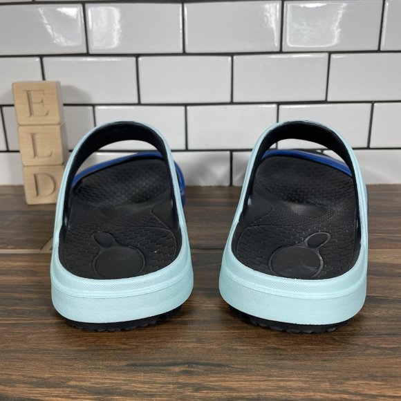 Spenco Fusion Slim Womens Size 9 Shoes Blue Orthotic Comfort Slide Sandal - Picture 4 of 12